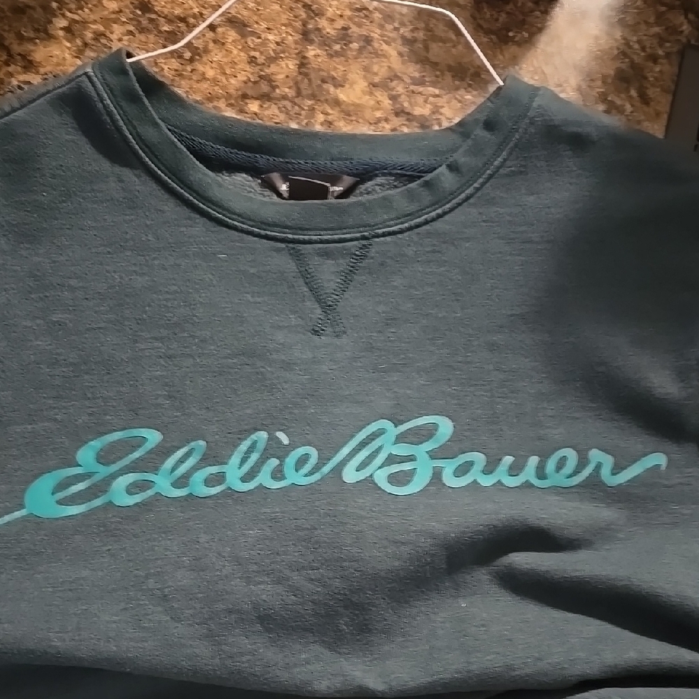 Eddie Bauer Women's Blue/Green Sweater - Picture 3 of 6